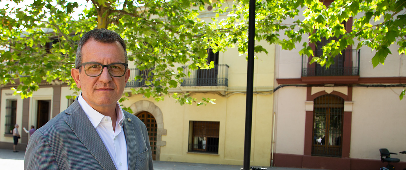 Albert Fontanet a la Plaça Barcelona de Sant Cugat del Vallès